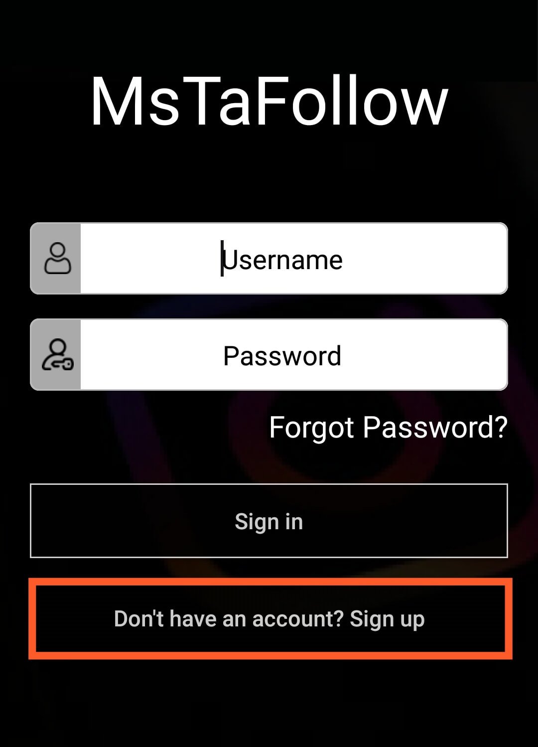 Create an account