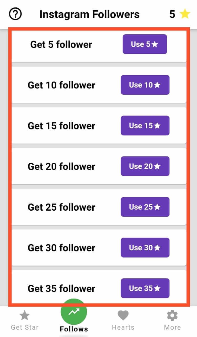 Insta Follow App