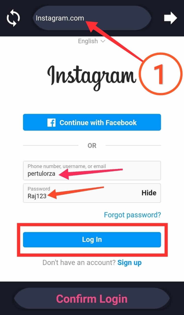 free instagram log in